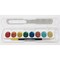 Prang Washable Watercolors Set, 8 Assorted Metallic Colors w/Brush, 6PK X80516 - alternate 2